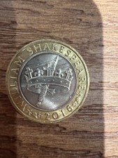 William Shakespeare Histories Hollow Crown £2 Two Pound Coin 2016  Circulated