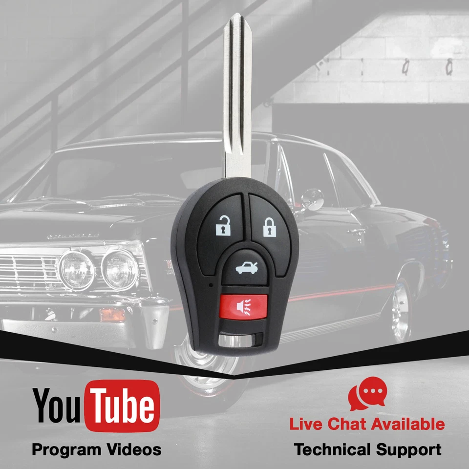 Remote Car Key Fob for 2014 2015 2016 2017 2018 2019 Nissan Sentra CWTWB1U751 - Image 3 of 4