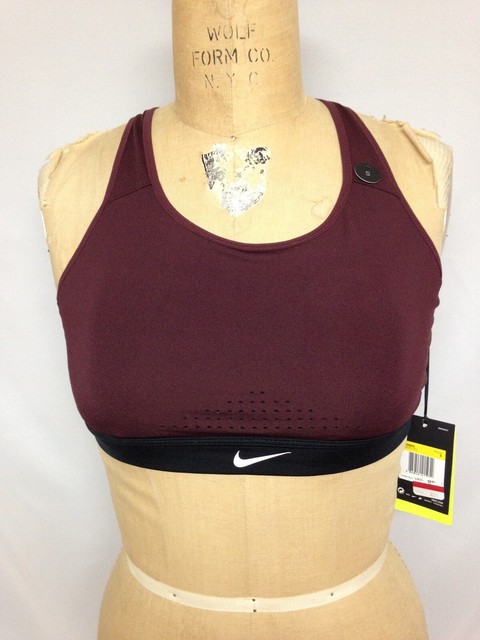 maroon nike sports bra