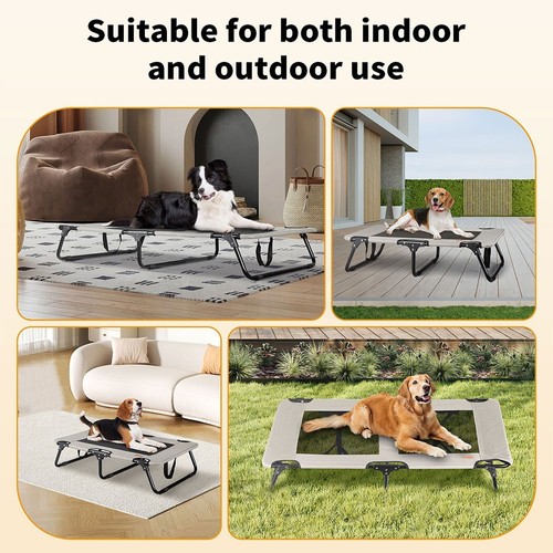 Tedi's Elevated Pet Dog Trampoline Bed Heavy Duty Raised Hammock Portable Large - Picture 27 of 36