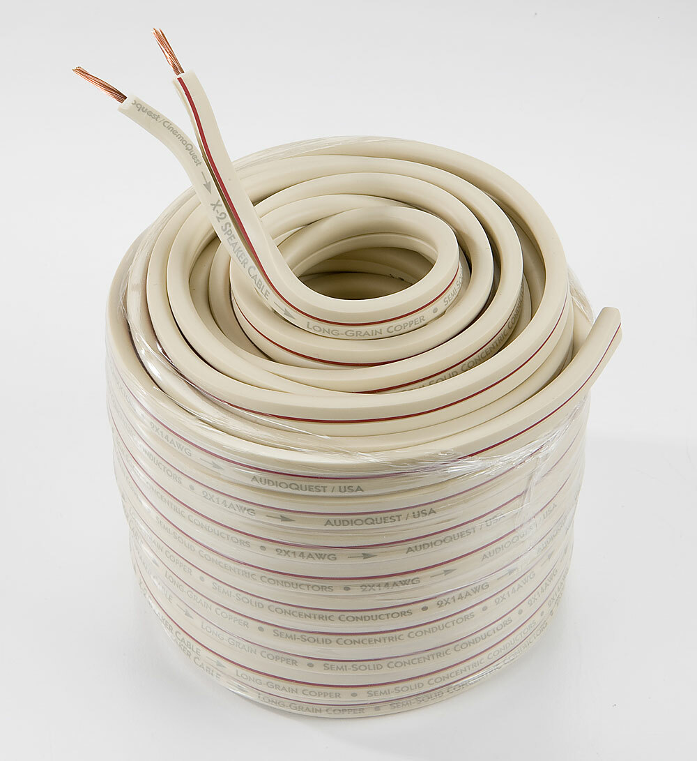 AudioQuest X2 50-футовый темно-белый провод динамика без конца темно-белый 28790₽