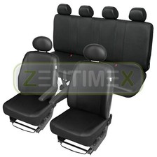 Sitzbezüge Schonbezüge SET QQ für Hyundai H-1 H1 Kunstleder schwarz