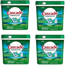 Cascade Complete Fresh Scent Dishwasher Detergent Pacs, ZChltJ, 4 Pack 90 Count 