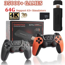 2024 LATEST Wireless 3D Retro Video Game Console 64G 35000 Games 4K Game Stick