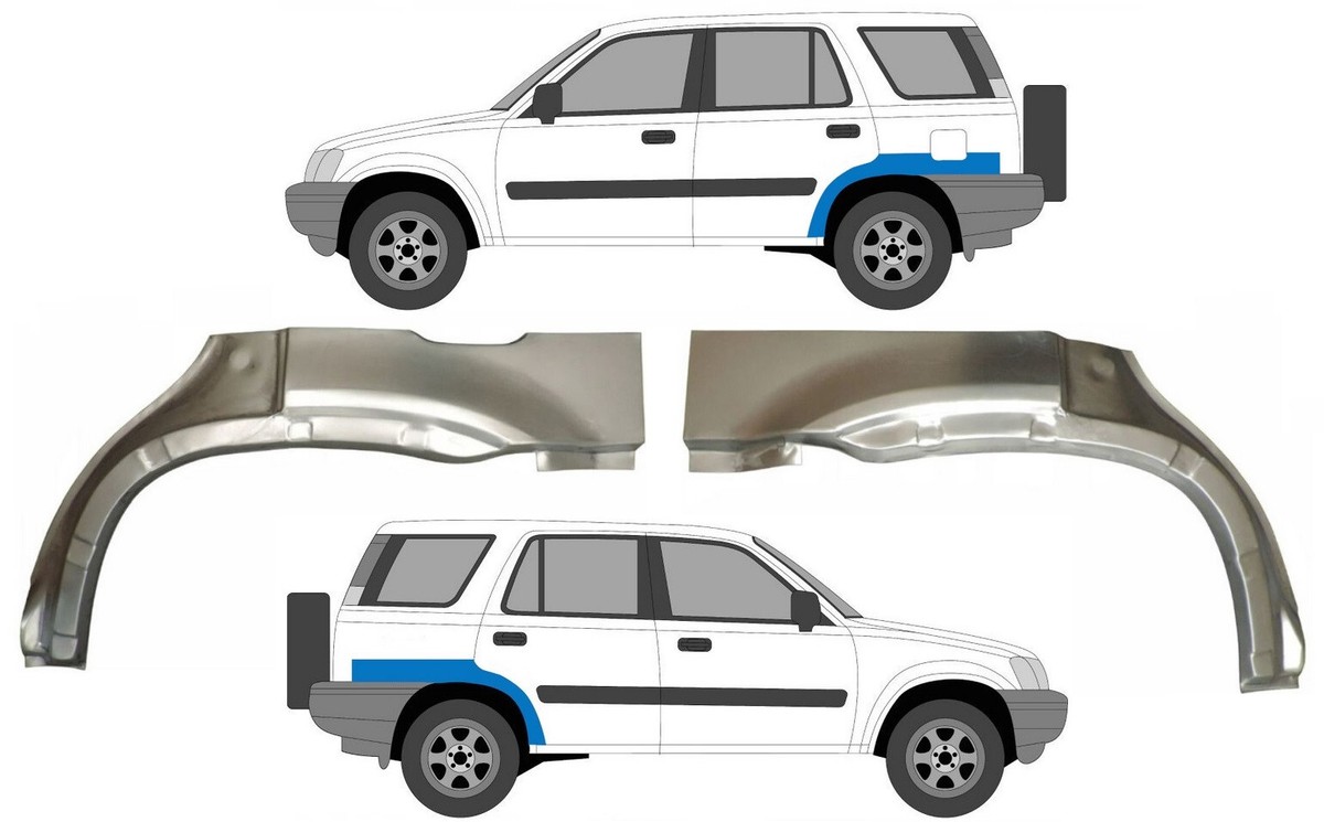 Honda CRV 95 -01 CR-V RD1 RD3 1995-2001 Repair Rear Fenders Wheel