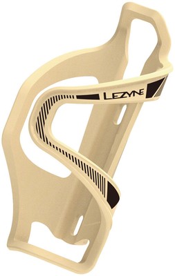 Lezyne Flow SL Water Bottle Cage - Left Side Entry, Matte Tan