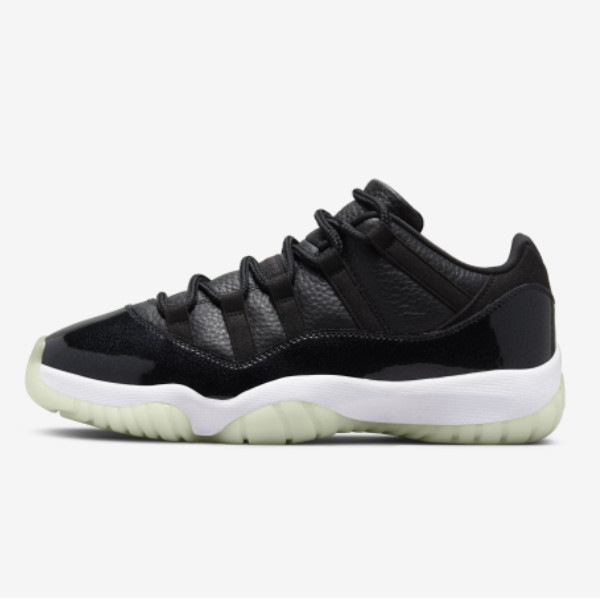 Полуботинки Nike Air Jordan 11 в стиле ретро, 72-10, черные / AV2187-001, Срочная доставка