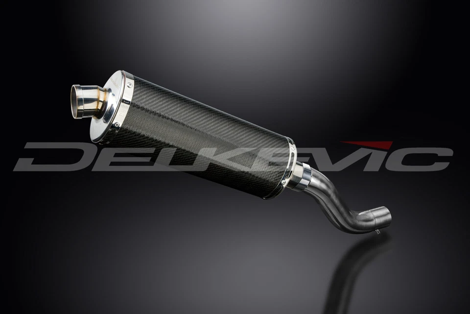 Kit silenciador escape carbono ovalado 14" Scrambler 800 2015-2021 Slip On Ducati Scrambler 800 Foto 3 de 4