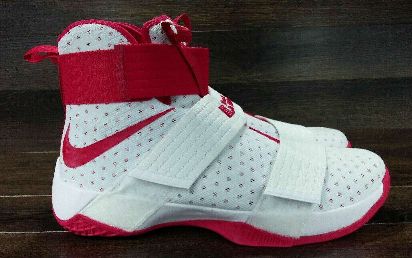 lebron soldier 10 red and white