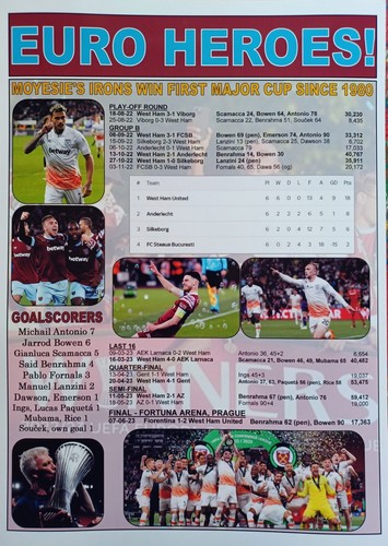 West Ham 2023 Europa Conference League winners - souvenir print - Picture 5 of 5