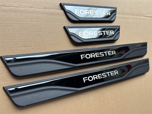 For Forester Accessories Car Door Scuff Sill Cover Panel Step Protector Trims X4 - Picture 14 of 14