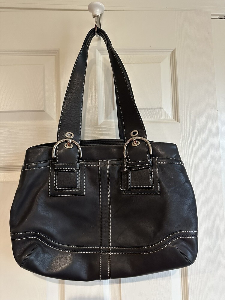 coach Handbag Black Used