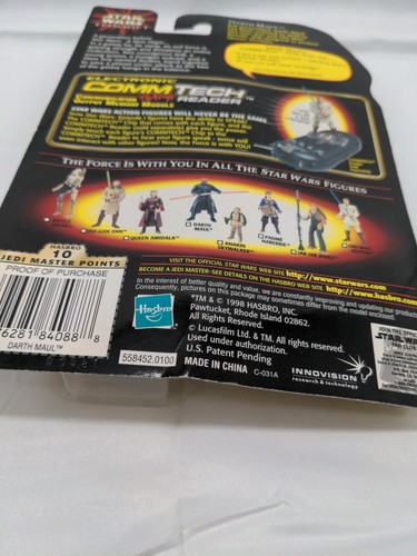 Figura chip Hasbro Star Wars Episodio 1 1998 Darth Maul CommTech NO COMO NUEVA - Imagen 5 de 5