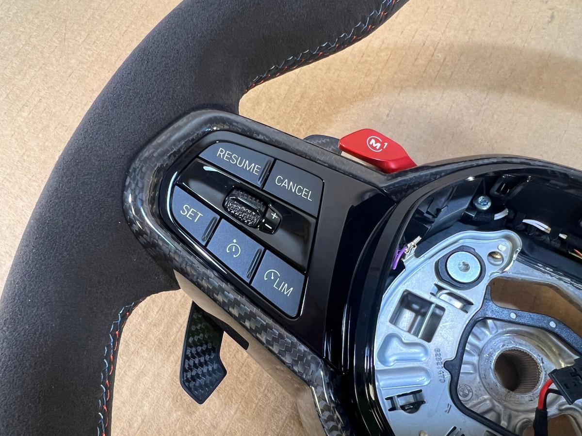 BMW M2 G87 M3 G80 G20 G21 M4 G82 Alcantara M Steering Wheel Carbon  