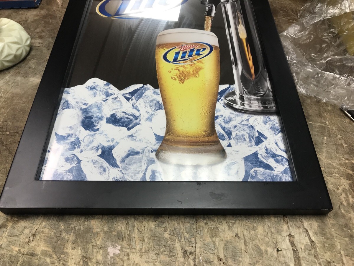 miller lite beer Mirror 14 X20 | eBay