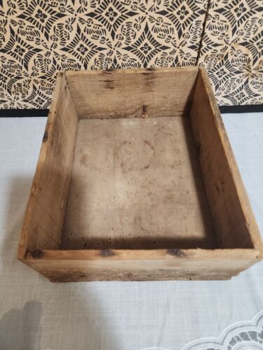 Vintage Holzkiste Box gestempelt JL Prescott Jet schwarz Radium Emaille (1905-1930) - Bild 10 von 13