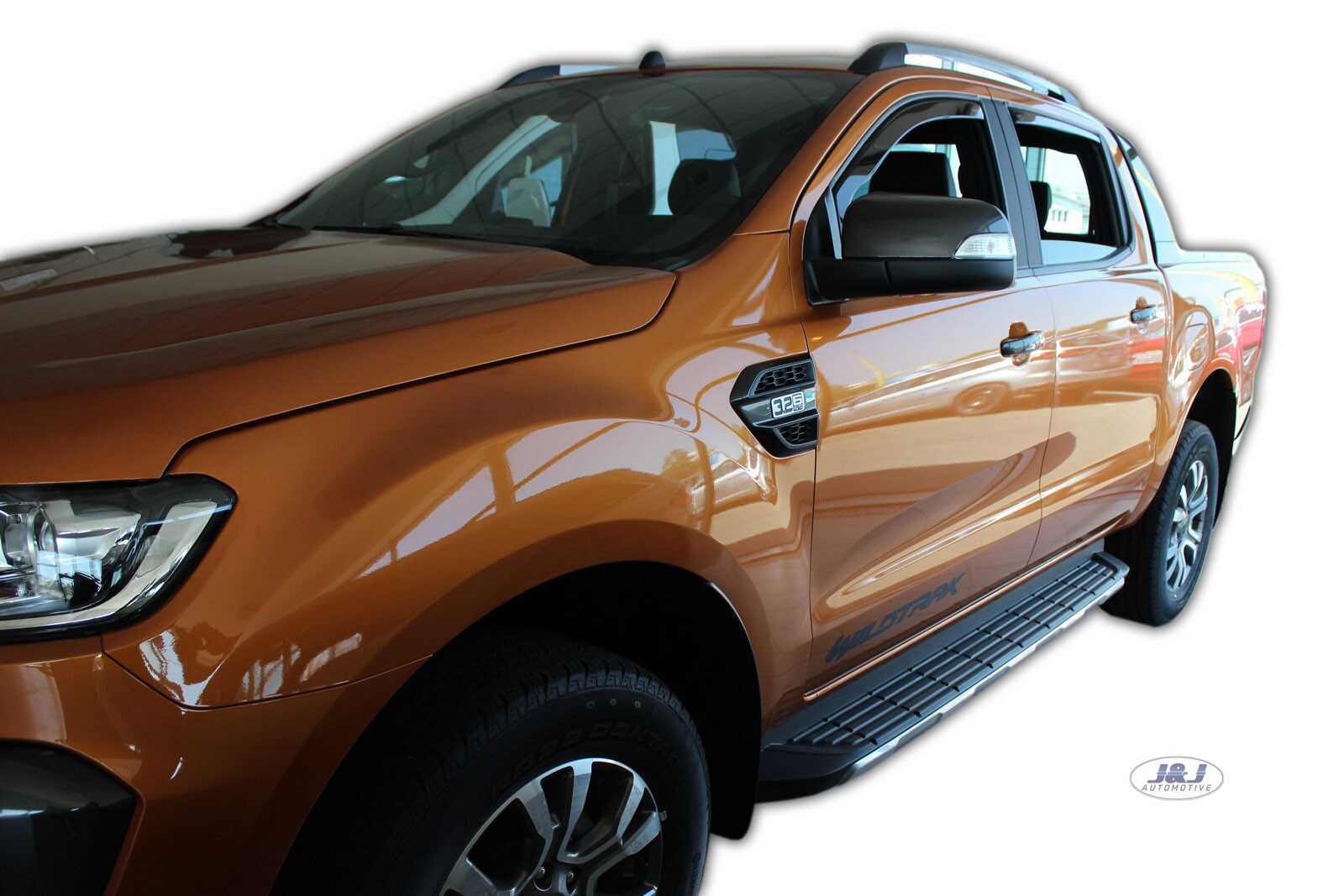 Déflecteurs de vent Ford Ranger 2012-2023 HEKO en verre acrylique teinté premium