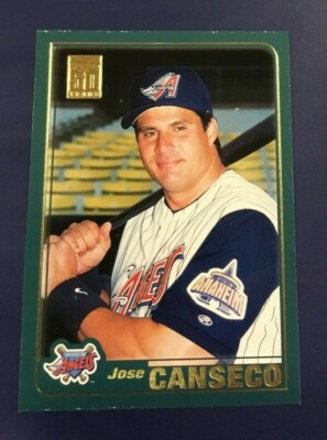 2001 Topps # 636 JOSE CANSECO Los Angeles Angels Baseball Card