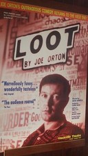40x60" HUGE SUBWAY POSTER~LOOT 1998 Joe Orton Vaudeville David Grindley Strand~