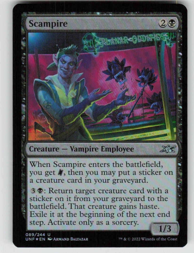 Scampire 89 Uncommon Unfinity Magic: The Gathering Foil Near Mint