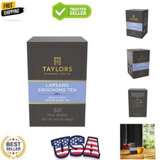 Lapsang Souchong, Black Tea, Pillow Tea Bags, 50 Count Pack of 1, Smoky, Rich...