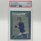 2025 Panini Donruss - Rated Rookie Jaxson Dart #400 Press Proof Green (RC) PSA 8