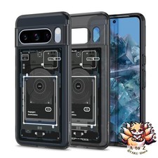 NEW Spigen Google Pixel 8 Pro Case Clear TPU Bumper Case Dual-Layer Construction