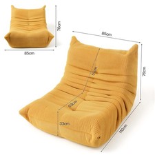 Large Bean Bag Chair Reading Fireside Sofa Lazy Floor Sofa Couch for Living Room