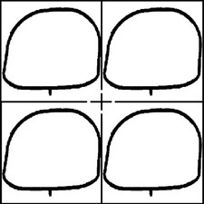 4x ORIGINAL® Corteco Dichtung, Ansaugkrümmer für Ford FOCUS II Turnier FOCUS