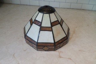 Tiffany Leaded Glass Art Deco Style Lampshade / Lightshade