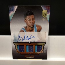 2023-24 Topps Three Triple Relic Autographs Gold Brandon Miller RC /10 Hornets