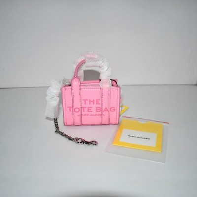 Marc Jacobs The NANO Tote Bag Charm in Furo Candy Pink