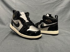 Nike Jordan 1 Mid SE TD Sneakers Silver Black Toddlers Size 4 NEW NO BOX