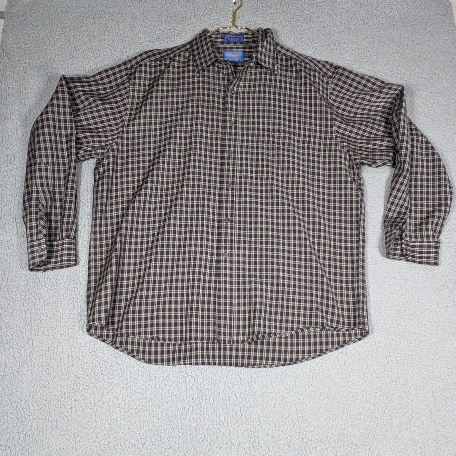 Pendleton Sir Pendleton Button Down Shirt Mens XL… - image 1