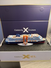 (LAST ONE). Celebrity Cruise Line, Celebrity Xcel Cruise Ship Model, New In Box!