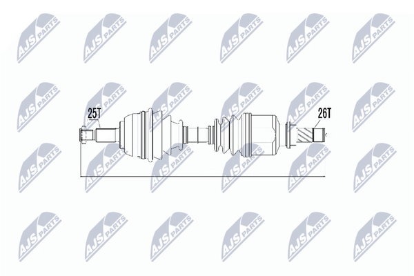 NTY Antriebswelle NPW-RE-031 FüR Renault-image