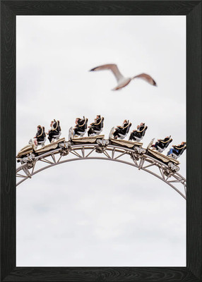 Icon Rollercoaster Framed Wall Art Poster Canvas Print Picture