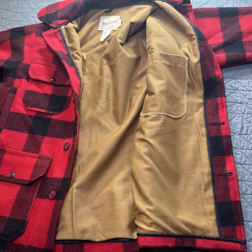 Vintage Woolrich Men's Wool Buffalo Plaid Cruiser Coat Hunting Jacket Size 40 R - Picture 13 of 16