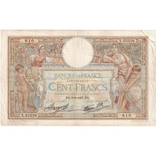 [#197238] France, 100 Francs, Luc Olivier Merson, 1937-09-09, X.55556, VF