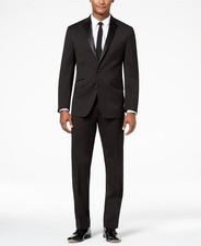NEW Men's Tuxedo 100 Wool Slim Fit Two-Piece Notch Lapel Formal Tuxedo