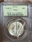 1946-D PCGS MS64 Walking Liberty Half Dollar 50c -  PCGS OGH