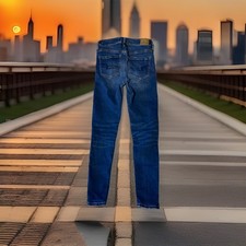 American Eagle Stretch Super Hi Rise Jegging Dark Wash Denim Jeans Womens 4