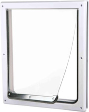 Pet Products 2-Way Locking Dog Door, Medium to X-Large Dogs, White