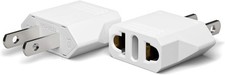 EU to US Plug Adapter 2 Pack Europe to USA Travel Converter Type A 110V