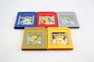 Pokemon Gameboy Cartridge Collection Inc Red Blue Silver Gold & Yellow Untested