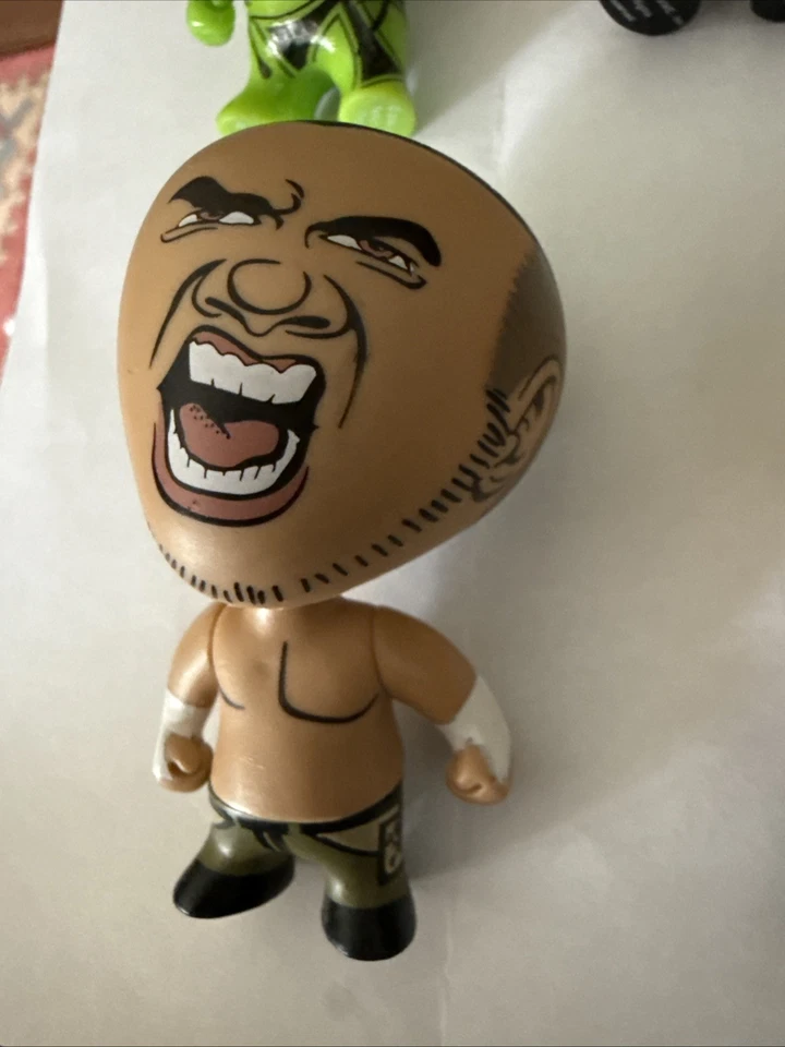 Lote de 5 figuras de lucha libre WWE serie de agresión de vinilo Hakka pacific 3" 2008 Foto 4 de 4