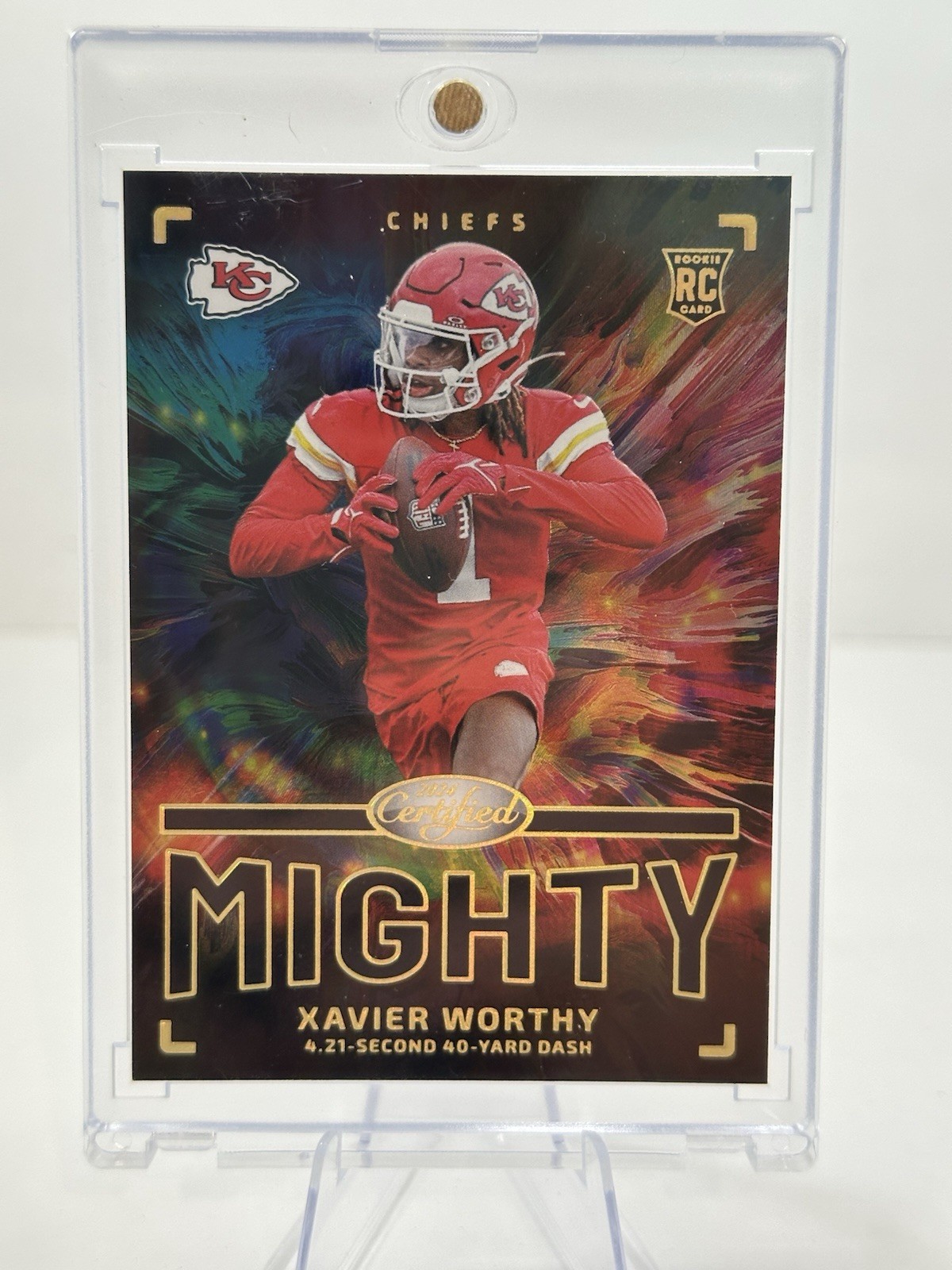 2024 Panini Certified The Mighty SSP Xavier Worthy Rookie - Chiefs-MINT