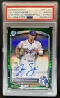 2025 Bowman Jac Caglianone Chrome Auto Reptilian Green Refractor #/99 PSA 9
