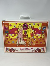 Vintage Barbie Stacey Mod Era Sleep N Keep Doll Case Bedroom Diorama Mattel 1968