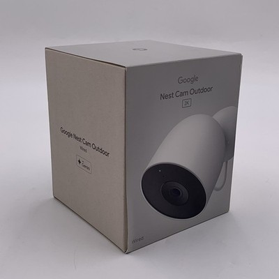 Google Nest Cam Outdoor (Wired 2nd Gen) Security Camera 2K Video